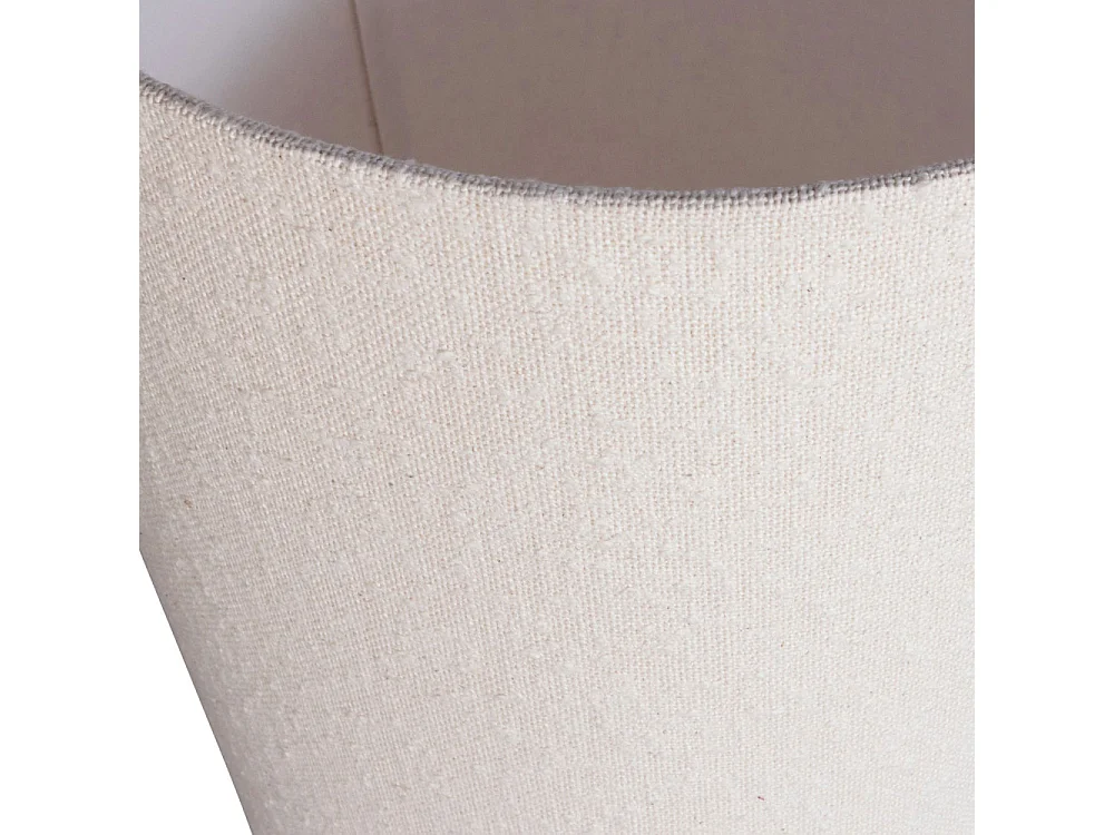 Loft - Lampadaire en tissu bouclette et métal H187cm - Naturel