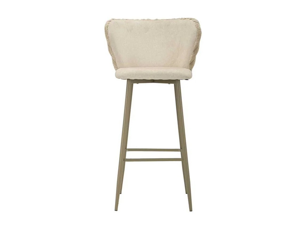 Chaise de bar en tissu et métal Alaska (Lot de 2)