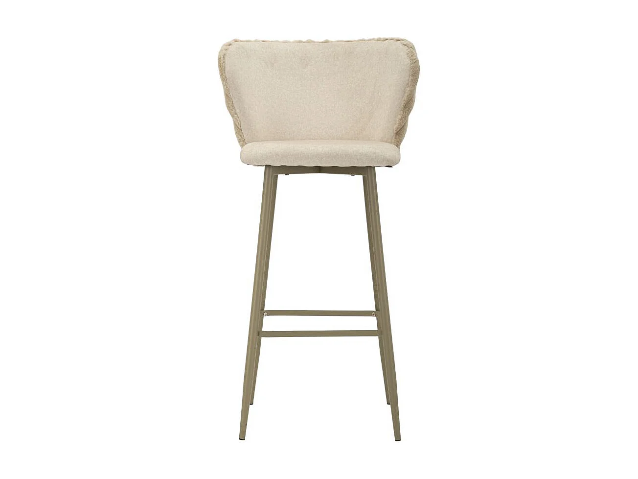 Lot de 2 Tabourets de Bar "Alaska" 106cm Crème