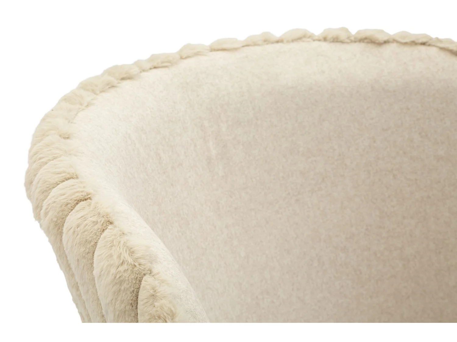 Alaska Barstol -B- Creme, Sæt med 2 stk. lavet af jern og polyester, moderne design med en sædehøjde på 77 cm - Modern Collection