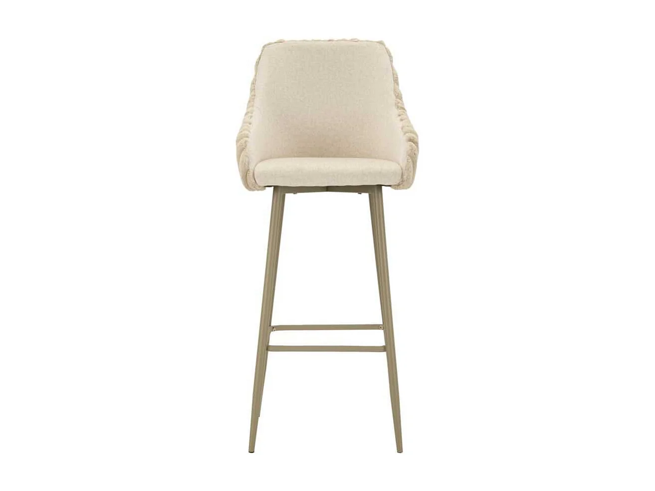 Fauteuil de bar en tissu et métal Alaska (Lot de 2)