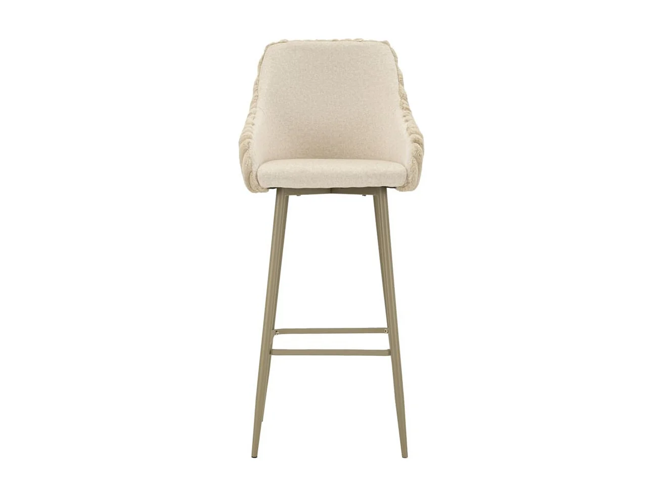 Lot de 2 Tabourets de Bar "Alaska" 111cm Crème