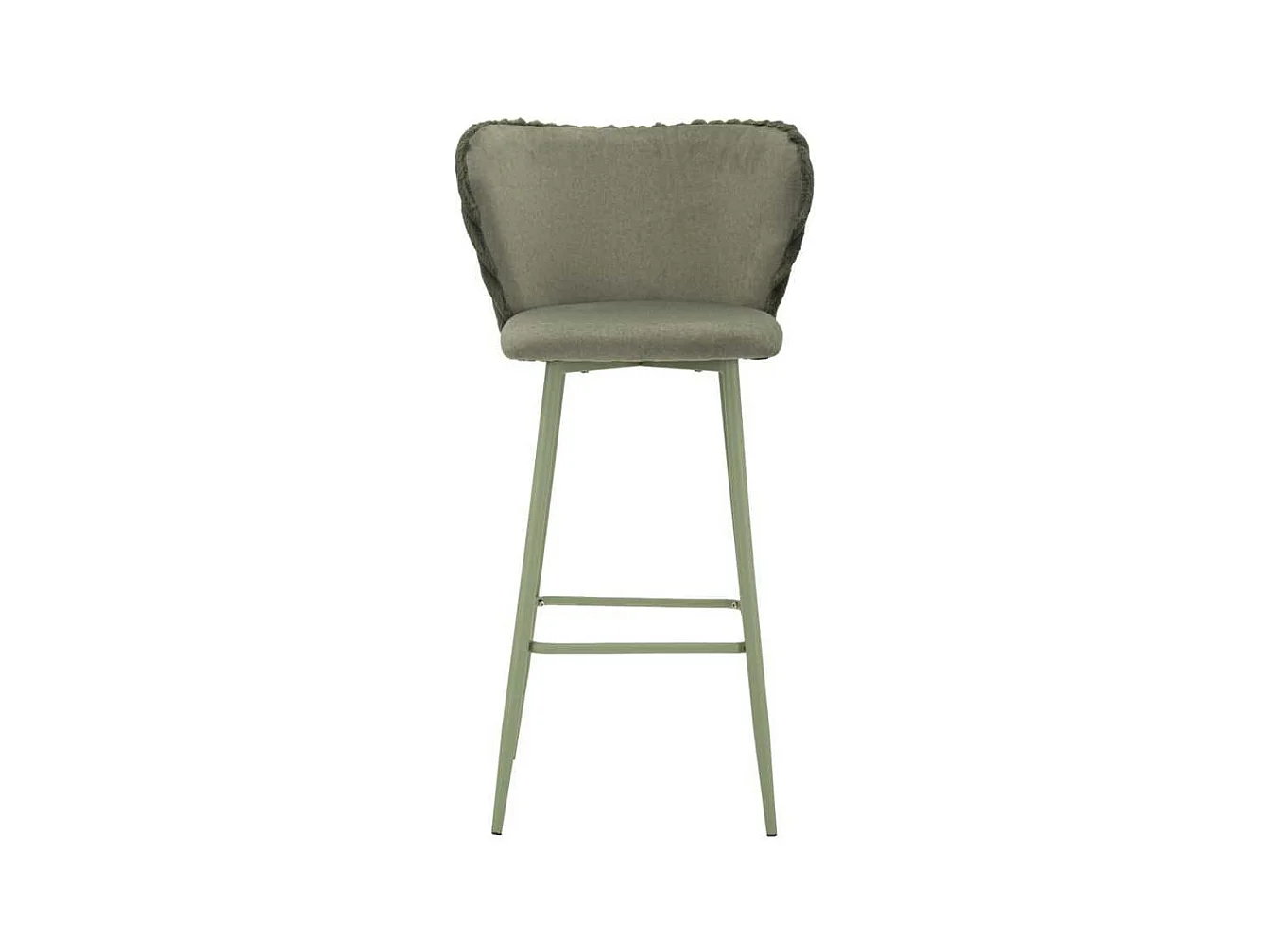 Chaise de bar en tissu et métal Alaska (Lot de 2)