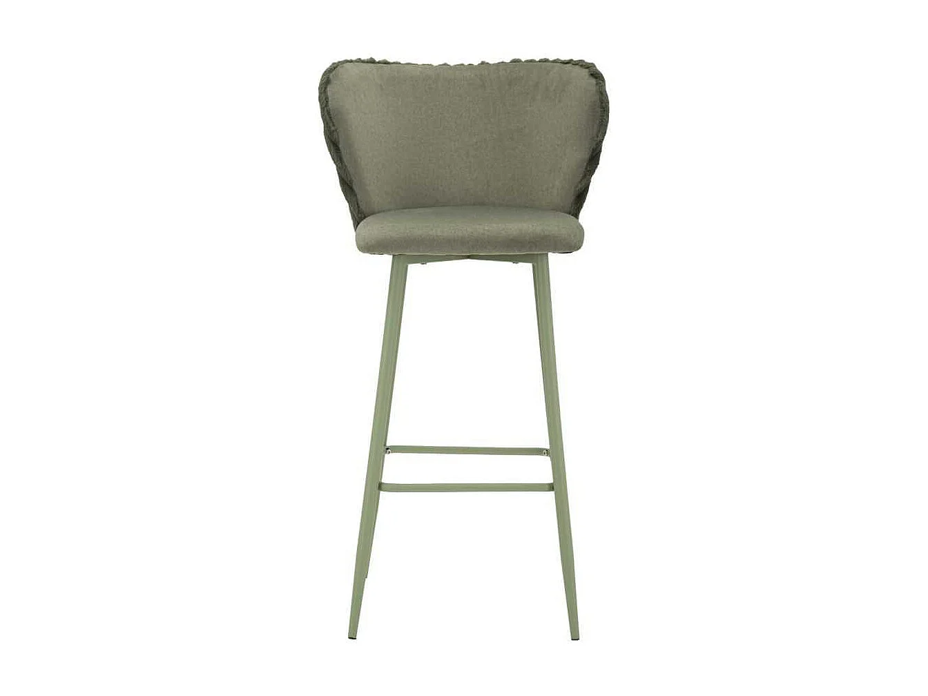 Chaise de bar en tissu et métal Alaska (Lot de 2)