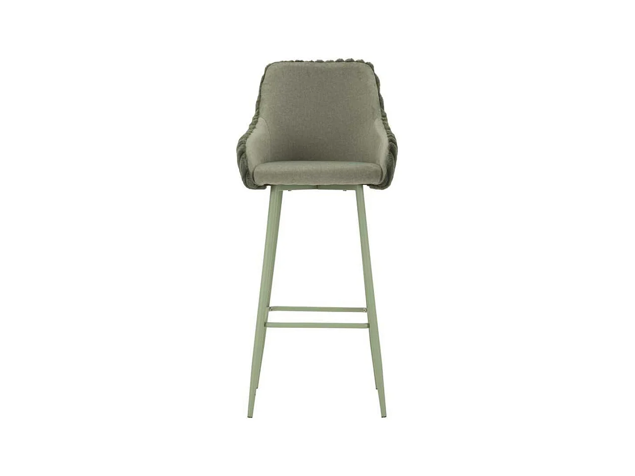 Fauteuil de bar en tissu et métal Alaska (Lot de 2)