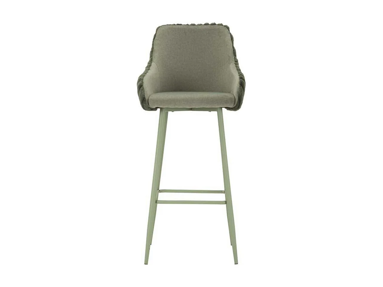 Fauteuil de bar en tissu et métal Alaska (Lot de 2)