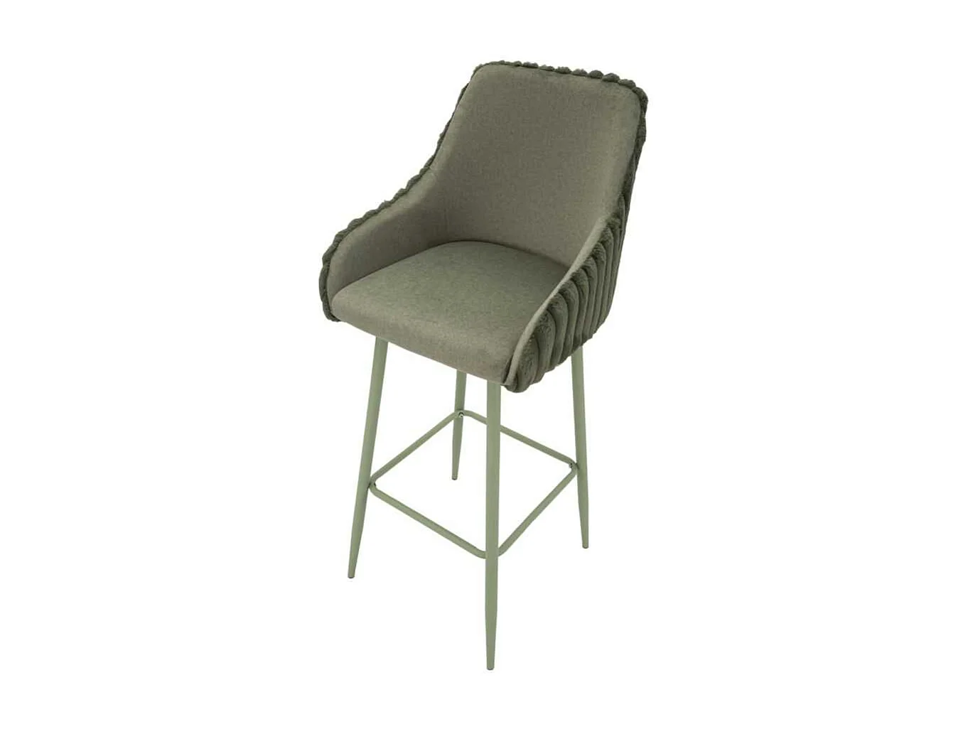 Fauteuil de bar en tissu et métal Alaska (Lot de 2)