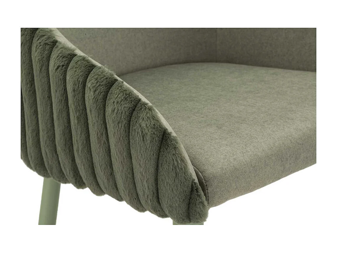 Fauteuil de bar en tissu et métal Alaska (Lot de 2)