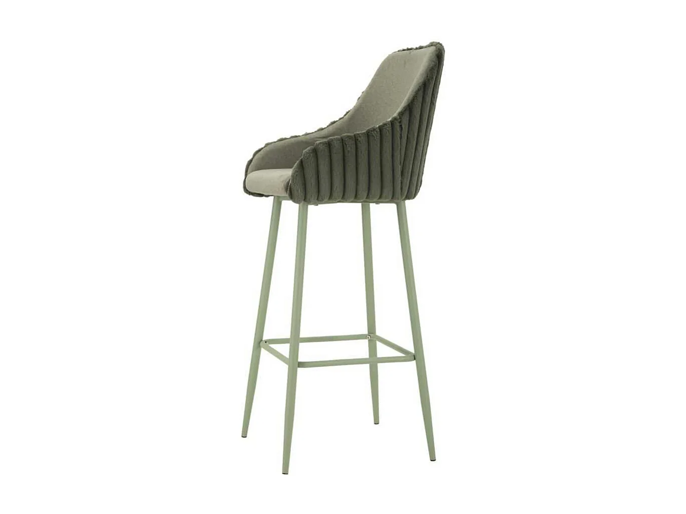 Fauteuil de bar en tissu et métal Alaska (Lot de 2)