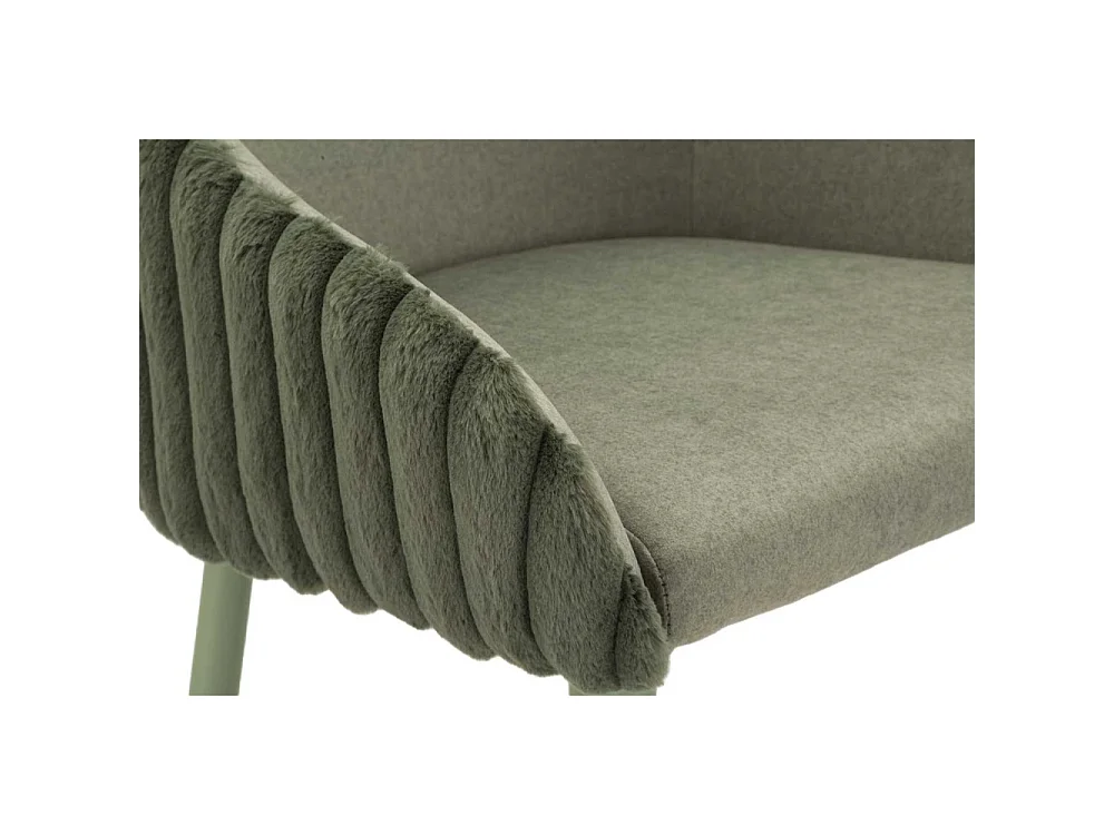 Fauteuil de bar en tissu et métal Alaska (Lot de 2)