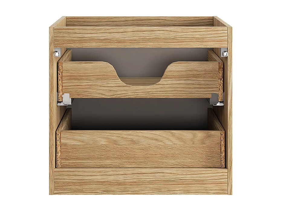 Tvättställsskåp 60cm och piedestal Mallory Beige och trä