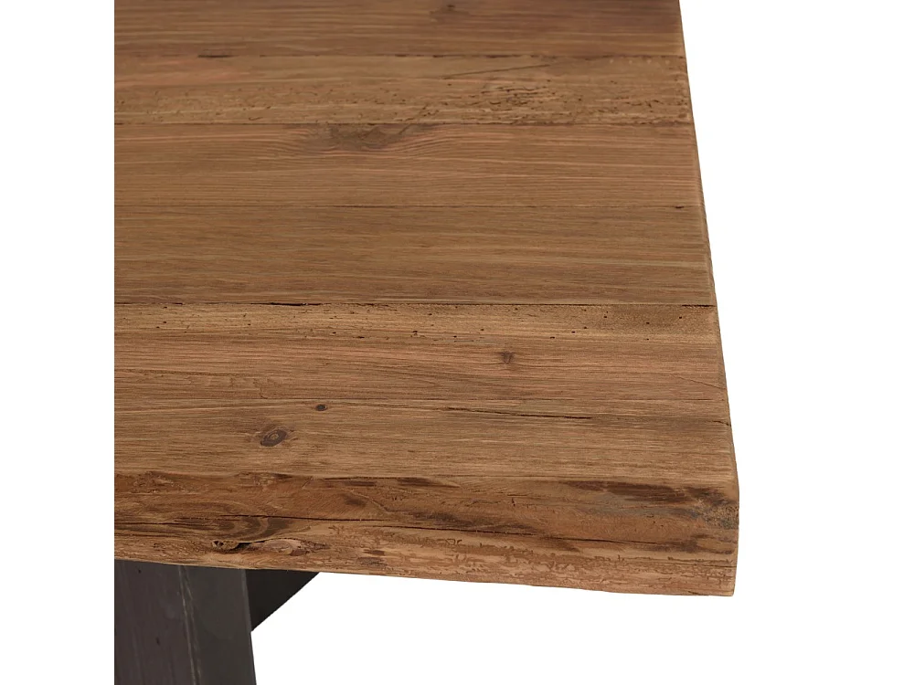 DANDY - Table à manger rect. 220x100cm bois pin recyclé