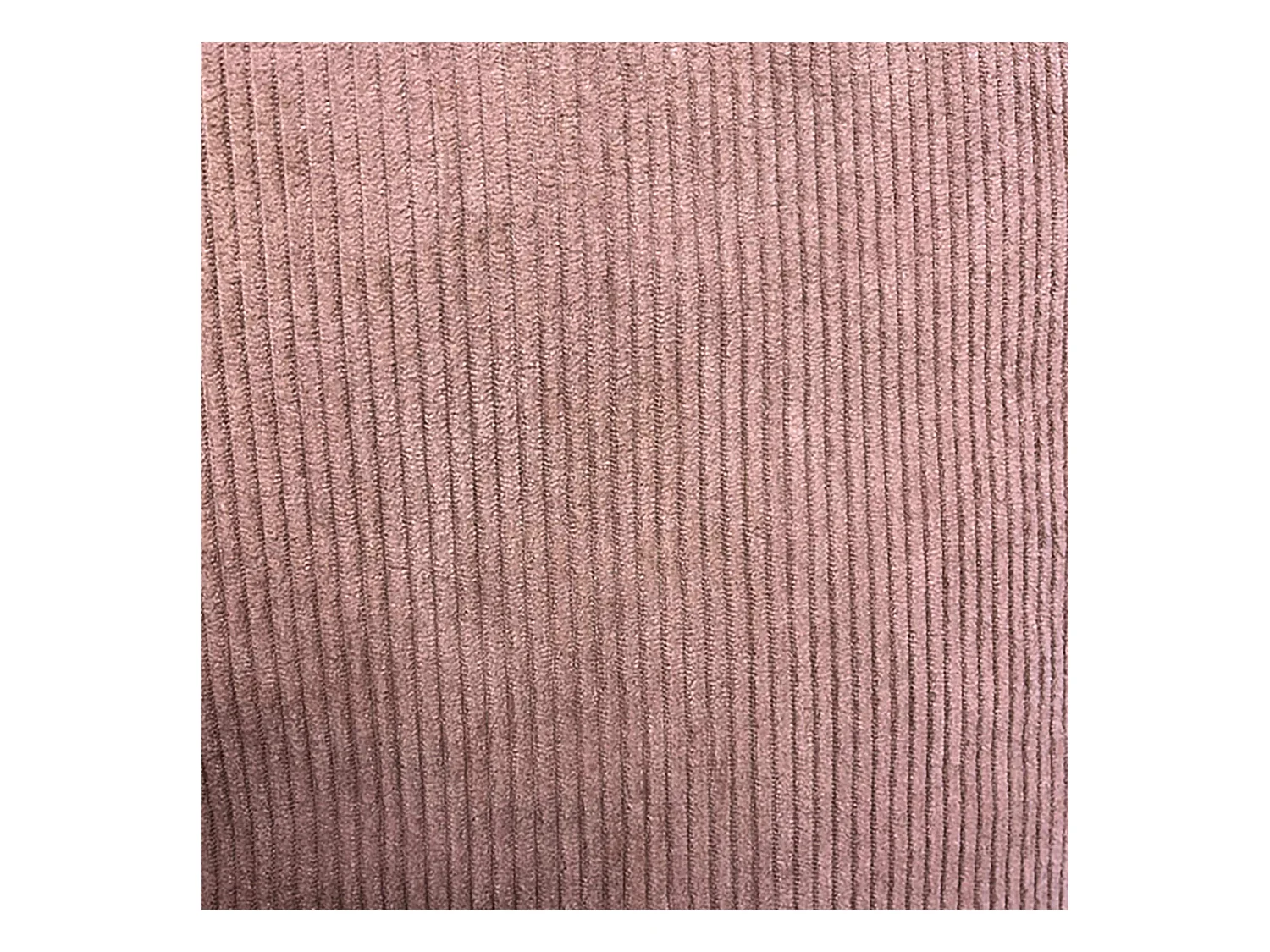 Canapé 3 places en tissu côtelé avec coussins rose