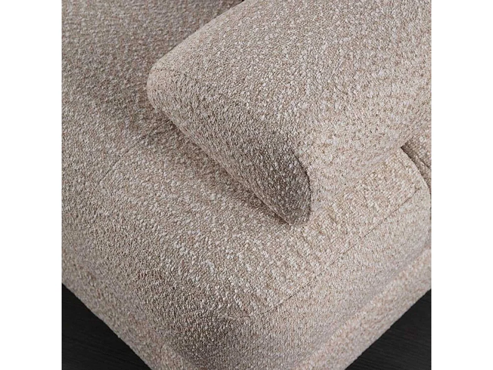 Canapé d'angle en crème tissu Nice L Angle à gauche