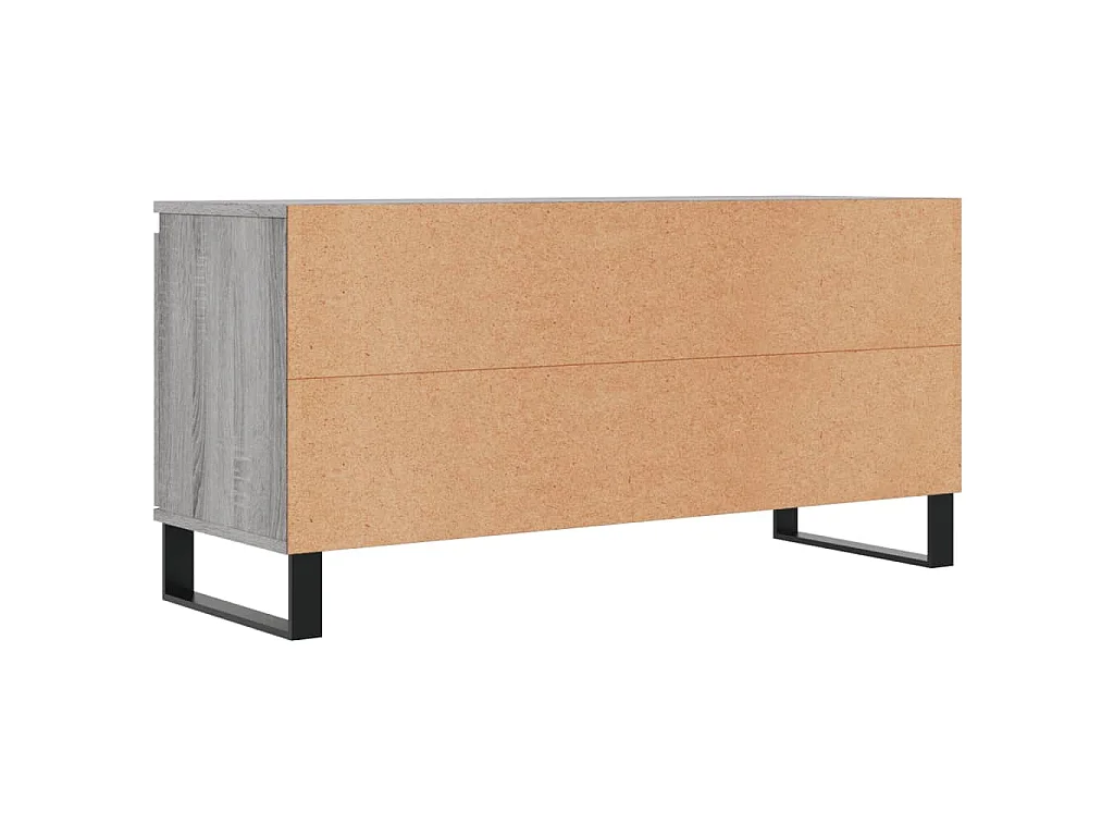 Mobile Porta TV Grigio Sonoma 104x35x50 cm in Legno Multistrato