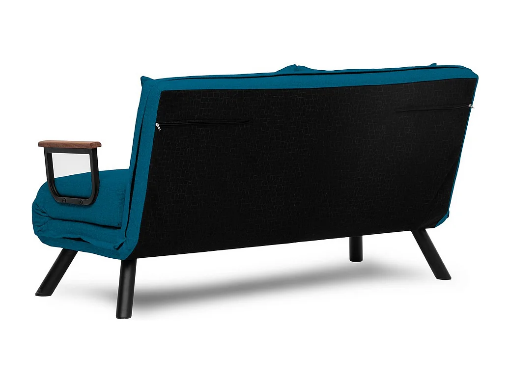 Canapé lit 2 places convertible en tissu avec pieds en métal L133 cm - SANDO