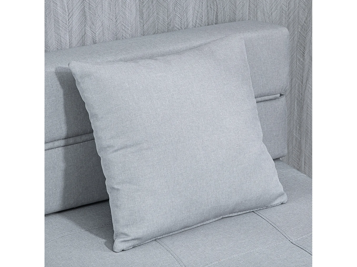 Sillón convertible 2 en 1 con función cama, poliéster, para salón y dormitorio 70x70x61 cm