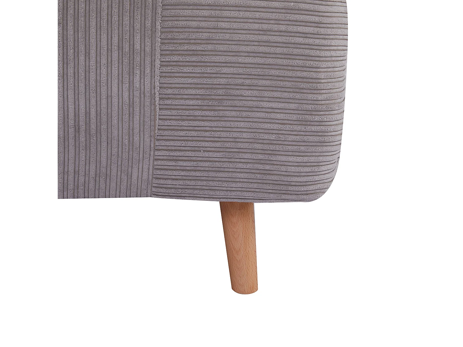 Sofá cama 2 en 1 de pana gris claro con respaldo regulable, convertible en cama