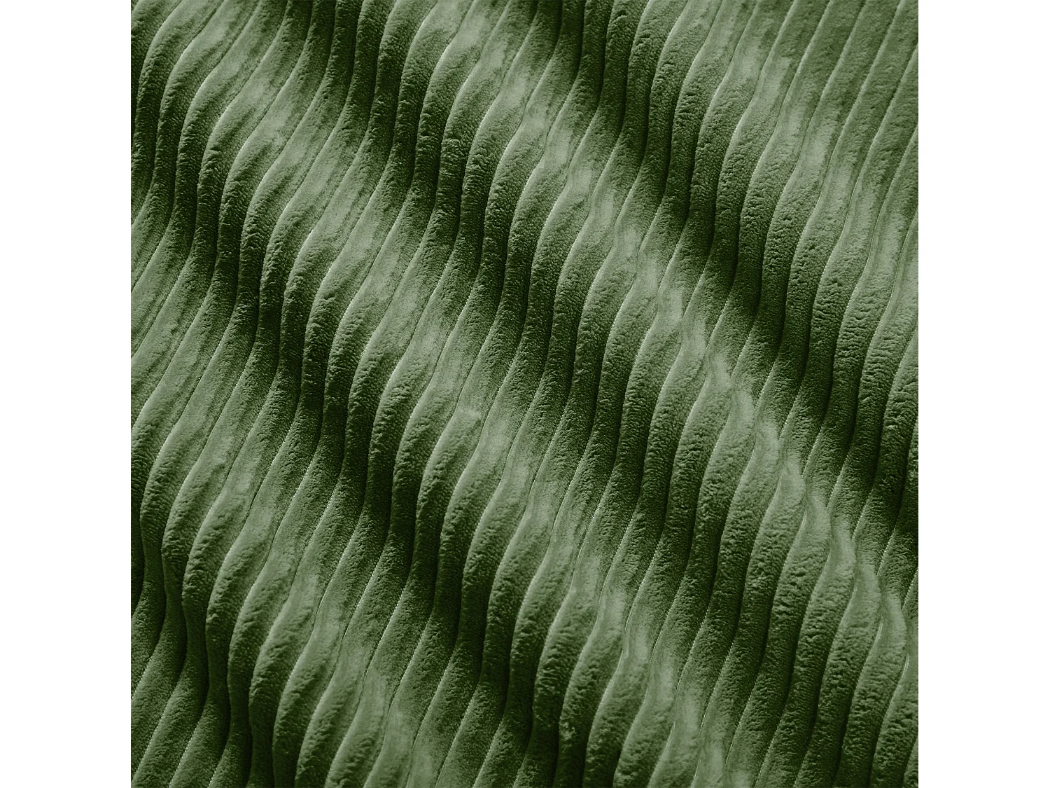 Canapé d'angle modulable velours côtelé vert ergonomico senza montaggio accoudoirs large mousse haute résilience