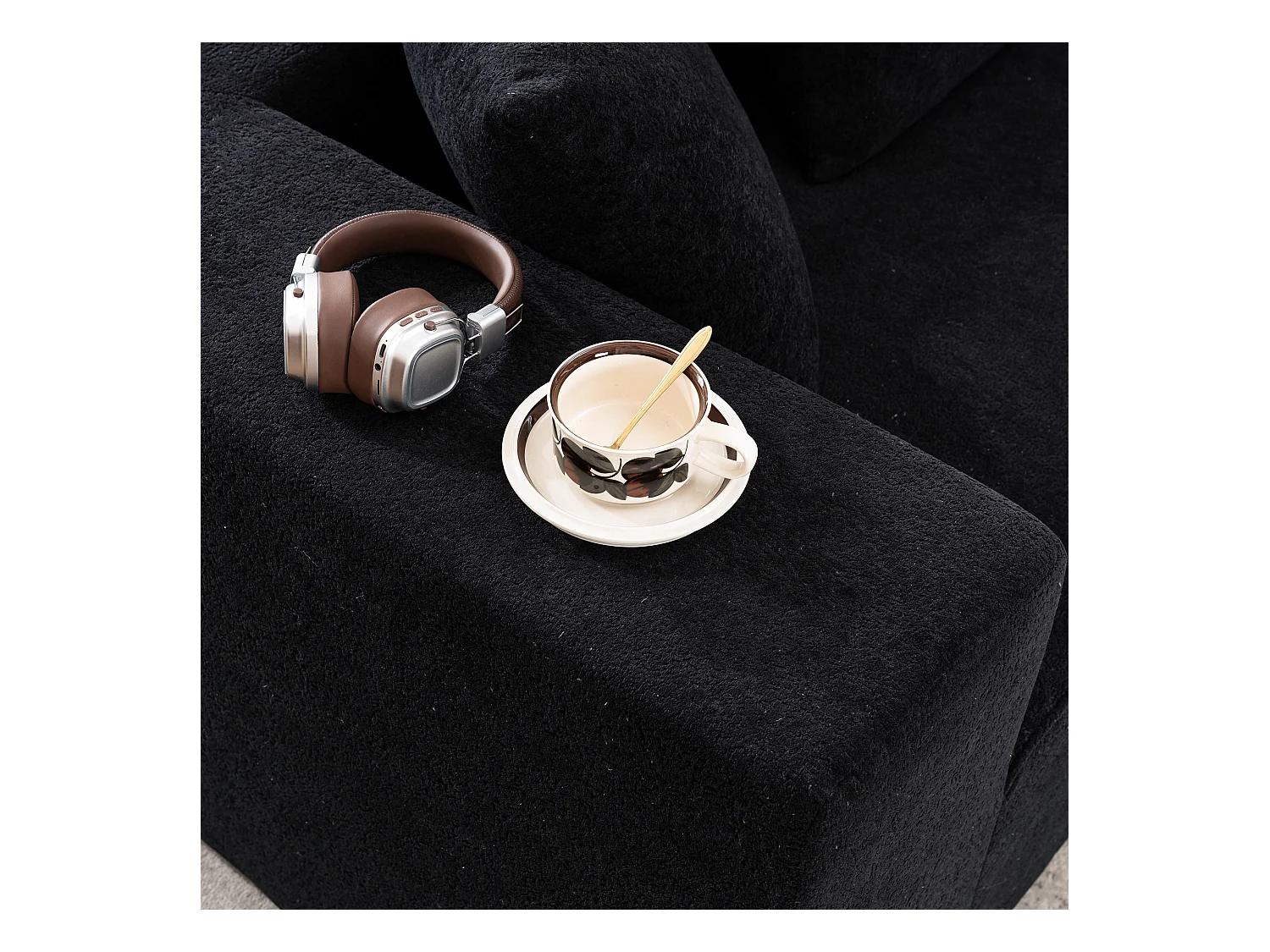 Sofá cama modular para salón, dormitorio, 5 plazas, color gris