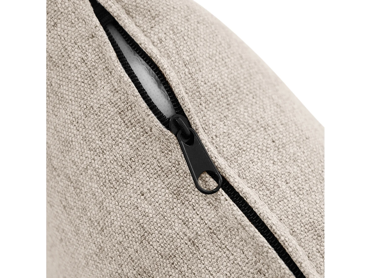 Sofá de canto em L de 3 lugares em tecido de algodão e linho para sala de estar, apartamento, escritório, cinza, 166 x 118 x 77 cm