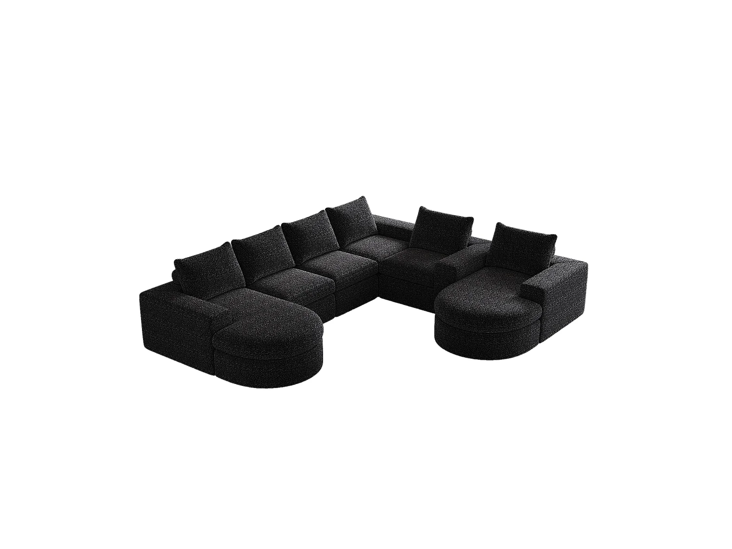 Sofá modular de 2 piezas de chenilla chaise longue de espuma de alta densidad para sala de estar y dormitorio, no requiere ensamblaje