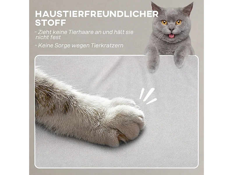 Fauteuil Relax Elettrico in Velours Imitation con Mémoire et Télécommande, Repose-Pieds, Salon et Chambre, Crème