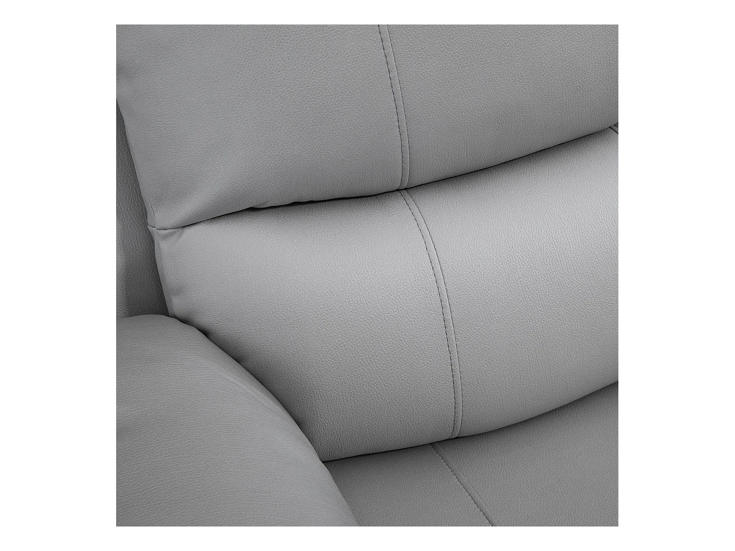 Sillón relax giratorio 135° con reposapiés, poliéster gris, 72x71x60cm, salón