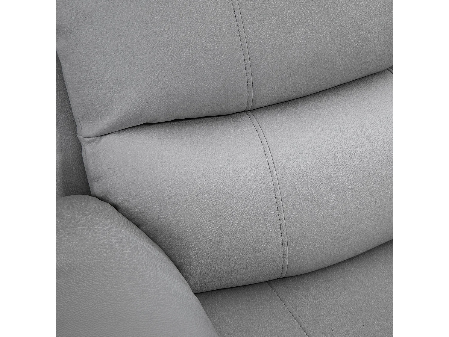 Poltrona relax pivotant 135° con repose-pieds poliestere gris 72x71x60cm salon