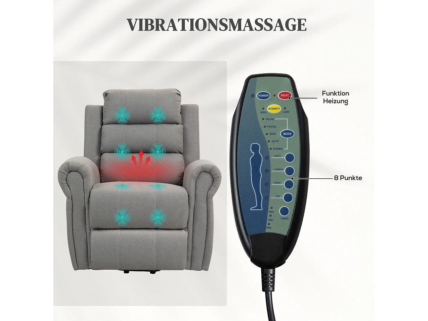 Rubinetto relax elettrico con rilevatore, massaggio, chauffage e attrezzature per il salone