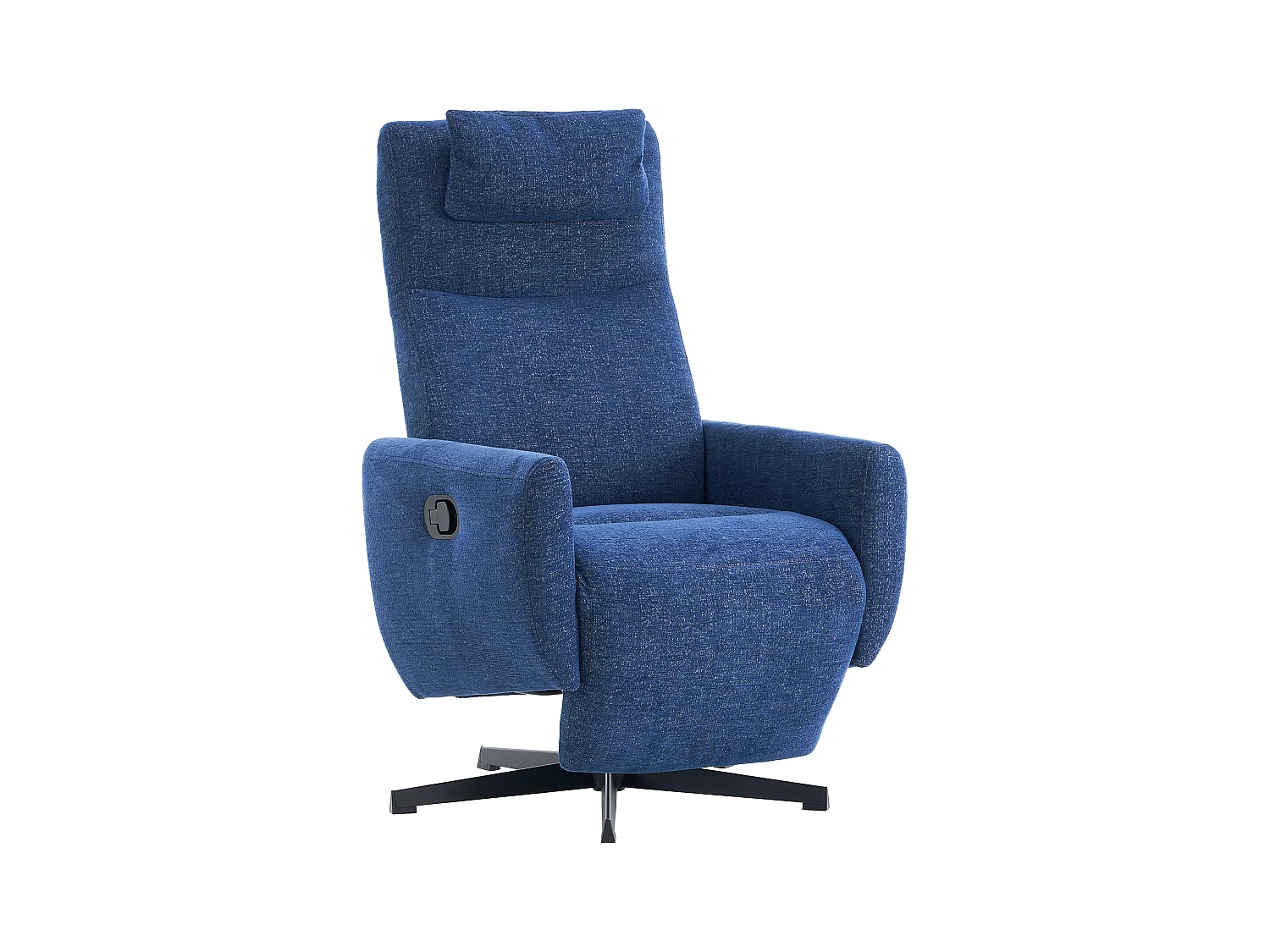 Fauteuil relax ciniglia inclinabile con riposo-pieds rotazione 360° pour salon chambre bleu