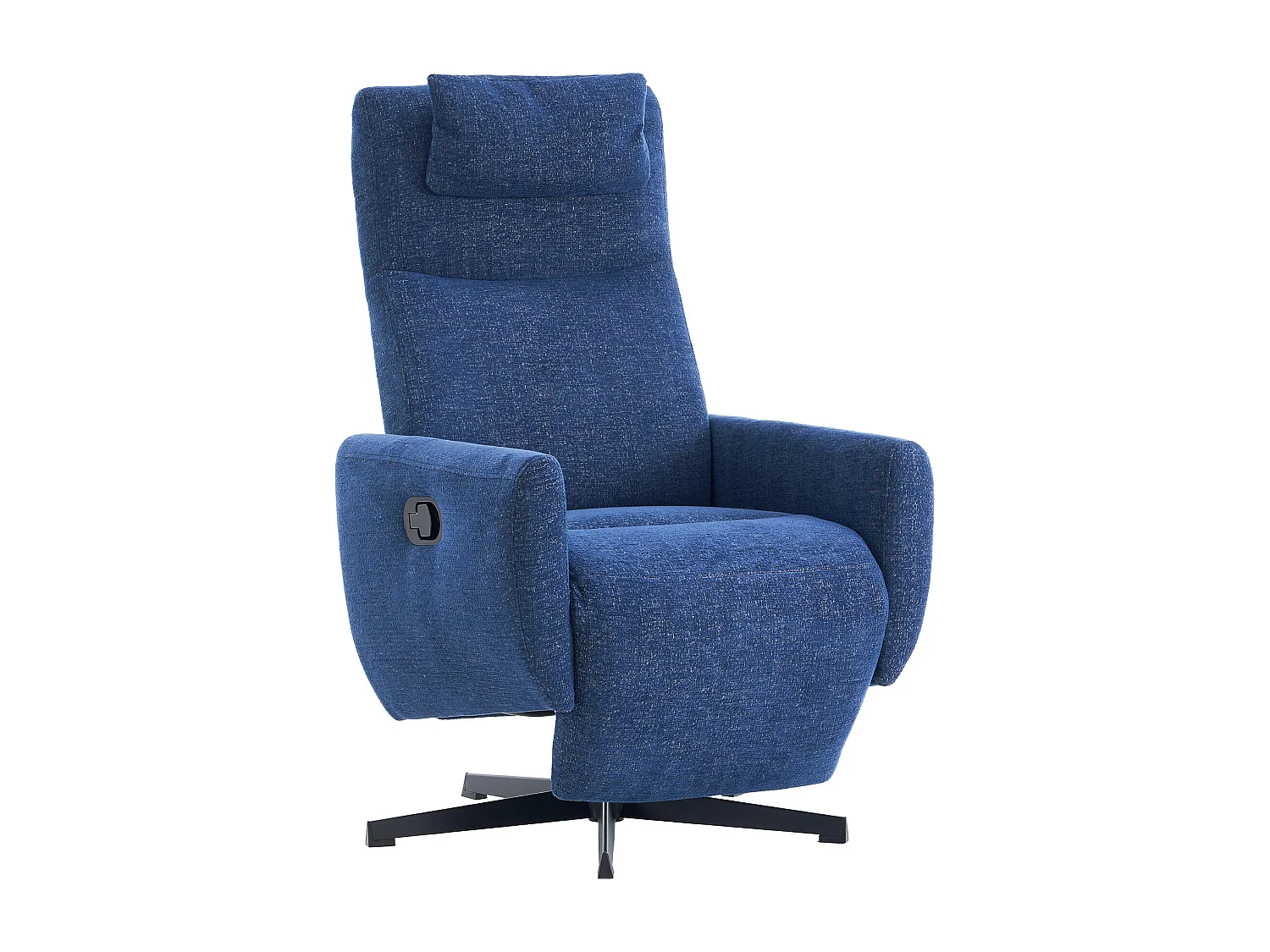Fauteuil relax ciniglia inclinabile con riposo-pieds rotazione 360° pour salon chambre bleu