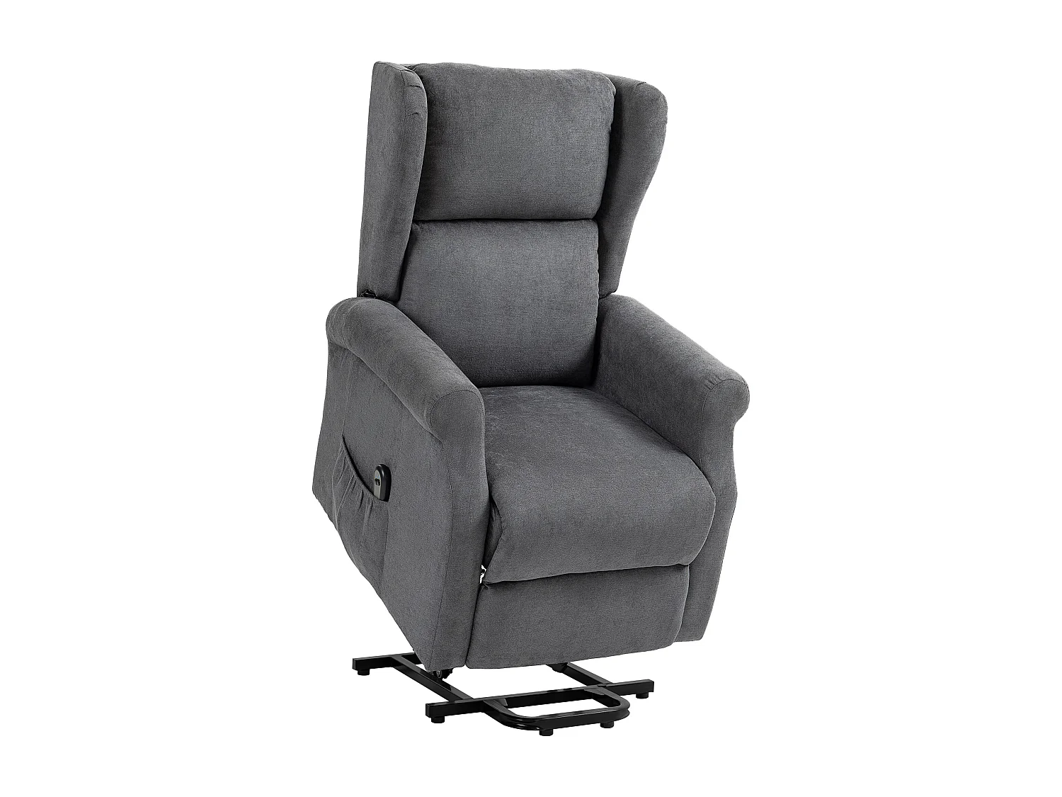 Fauteuil relax électrique lin avec relève-personne inclinable 165cm TV crème