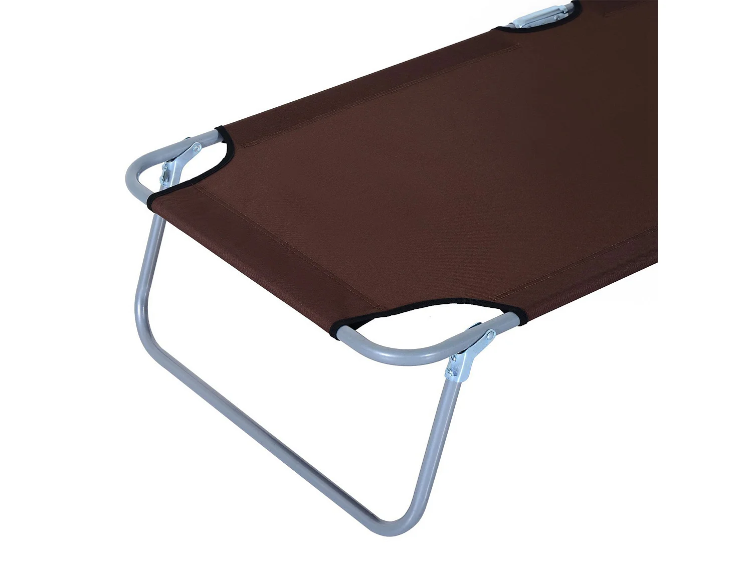 Transat pliable con pare‑soleil 187x58x36 cm, chaise longue terrasse e balcone, marrone