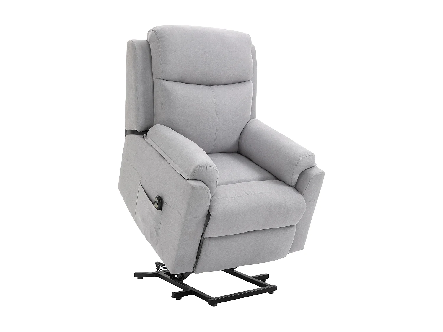 Fauteuil releveur elettrico lin inclinable 160° con repose-pieds 83x89x102cm