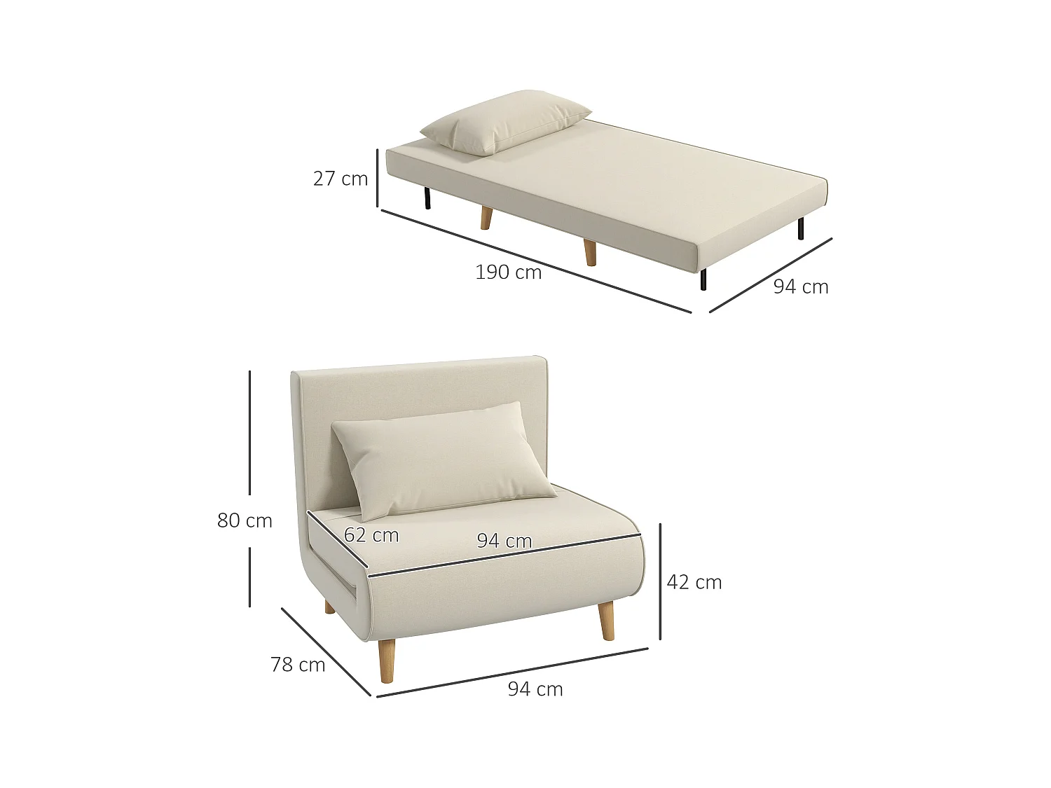 Lampada da tavolo pieghevole individualmente in lino per salone e camera da letto in stile nordico, grigio