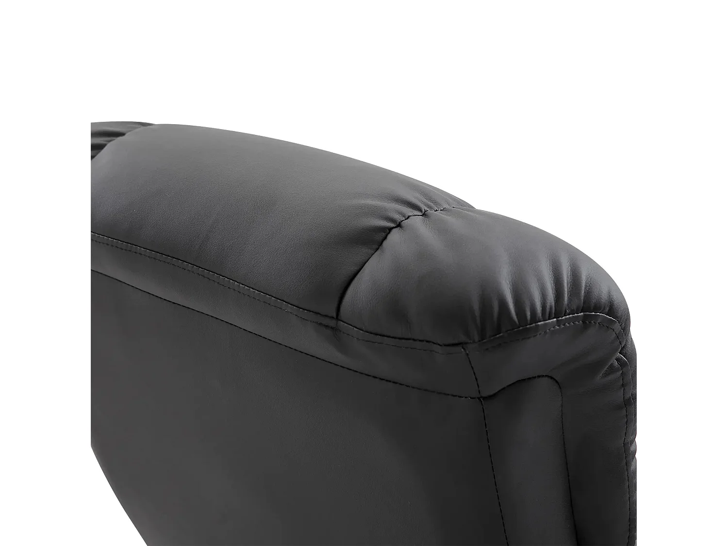 Rubinetto da massaggio con poggiapiedi PU pivotant 360° ergonomico nero 76x80x102cm