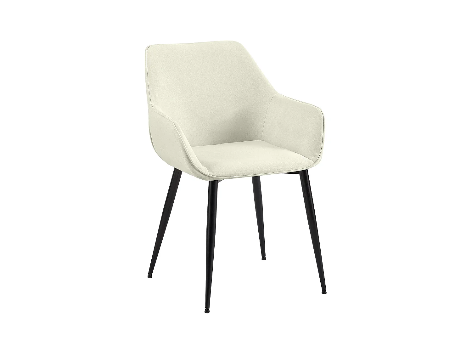 chaises avec accoudoirs - Tissu - Crème - Luena