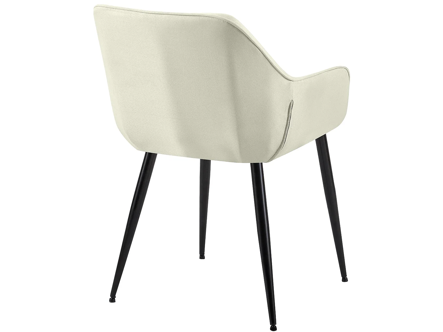 chaises avec accoudoirs - Tissu - Crème - Luena