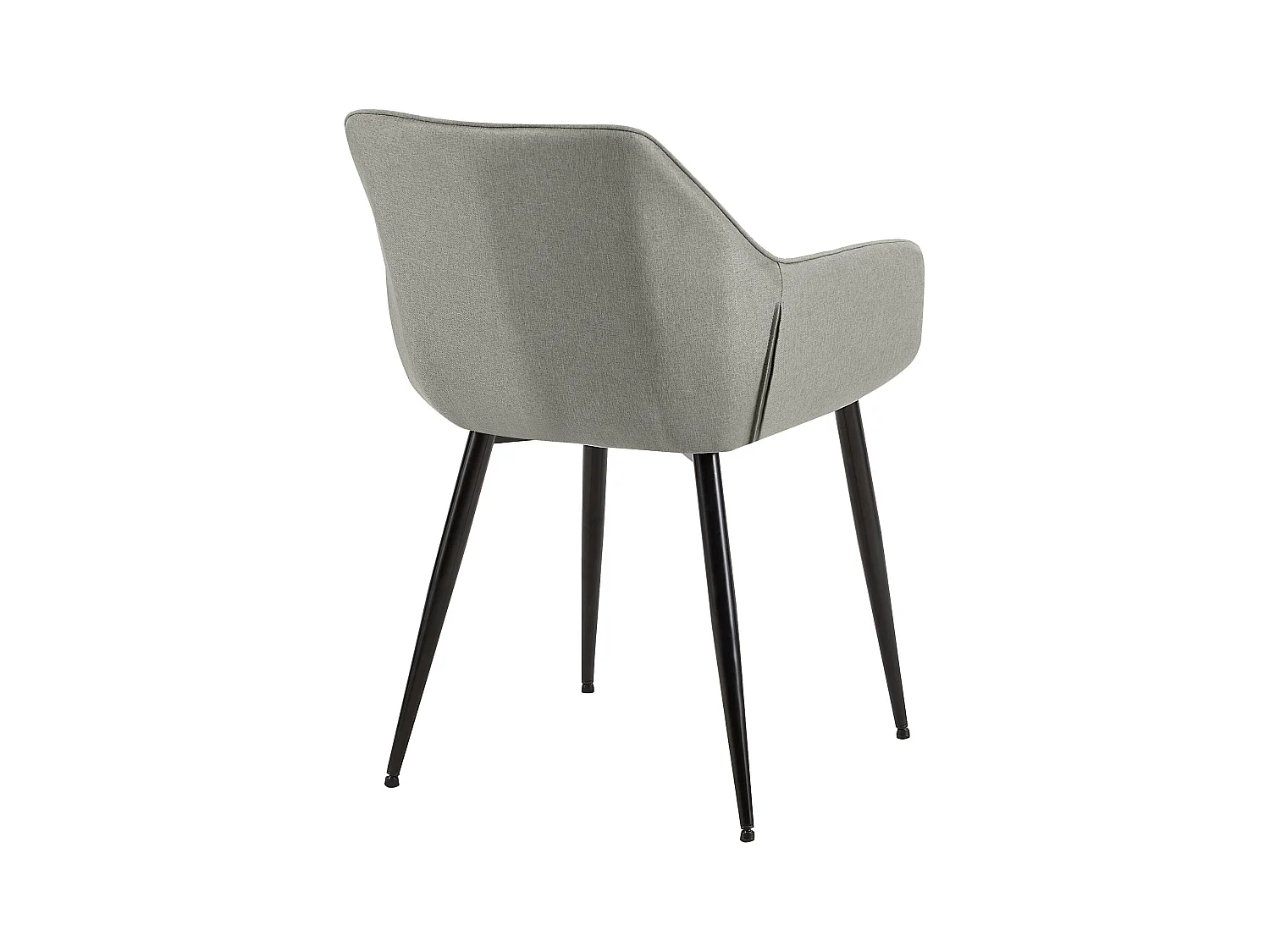 chaises avec accoudoirs - Tissu - Gris clair - Luena