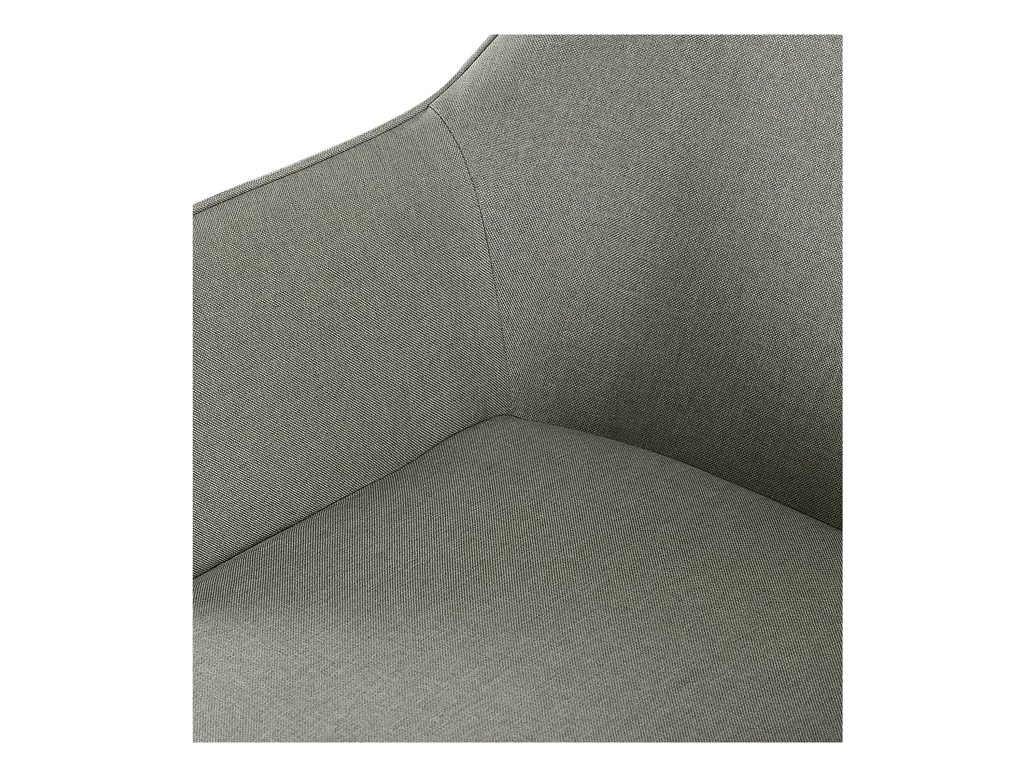 chaises avec accoudoirs - Tissu - Gris clair - Luena