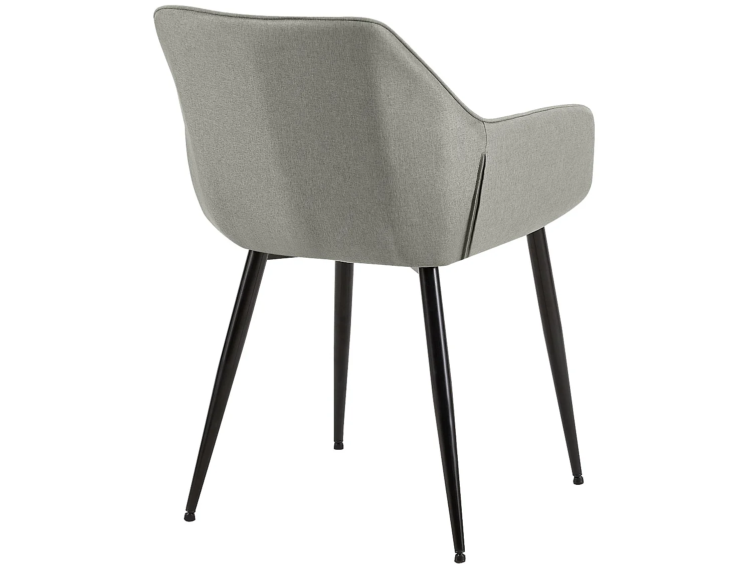 chaises avec accoudoirs - Tissu - Gris clair - Luena