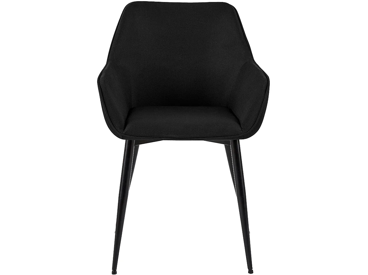 chaises avec accoudoirs - Tissu - Noir - Luena