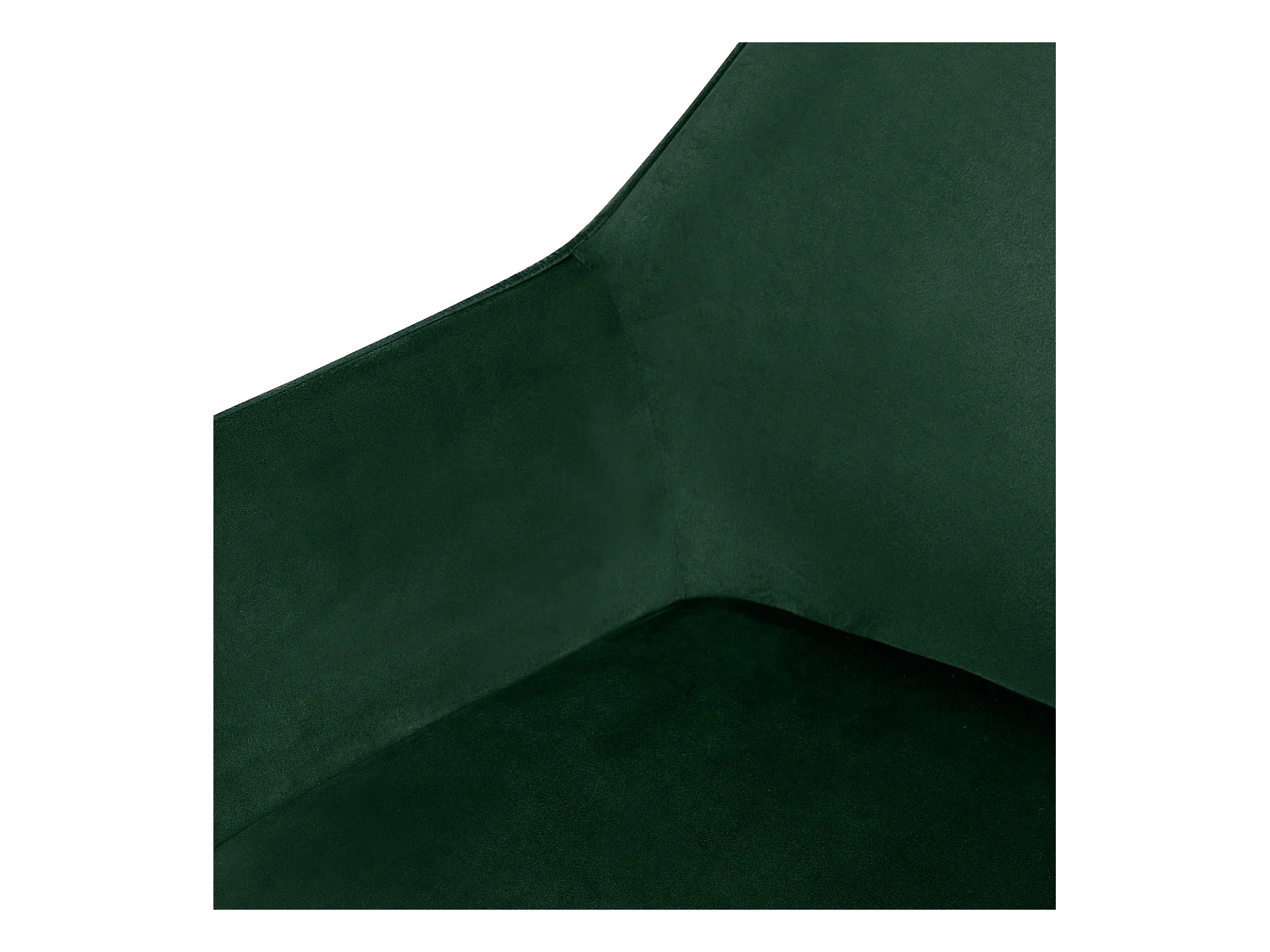 Lot de 2  chaises avec accoudoirs - Velours - Vert - Luena