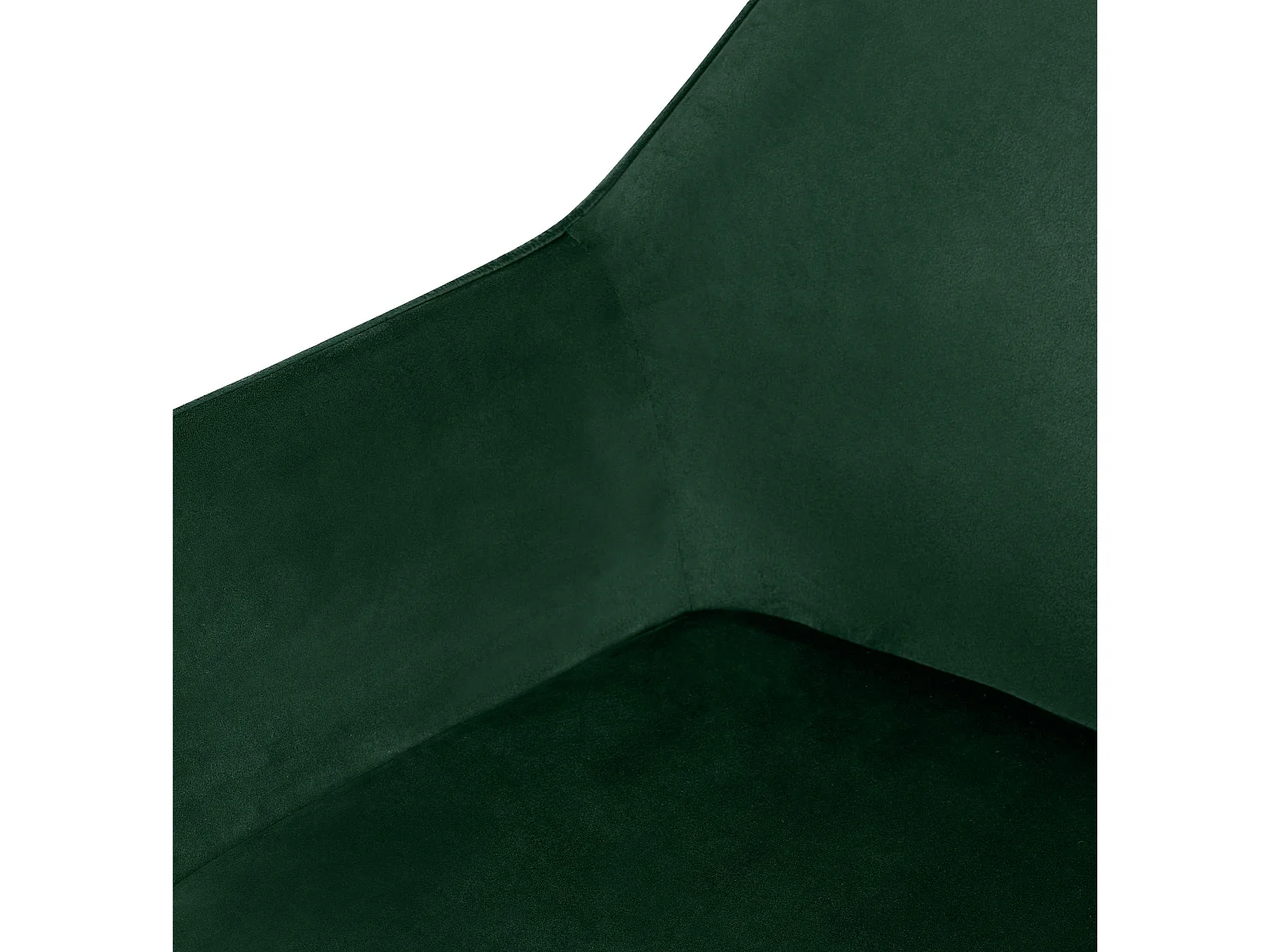 Lot de 2  chaises avec accoudoirs - Velours - Vert - Luena