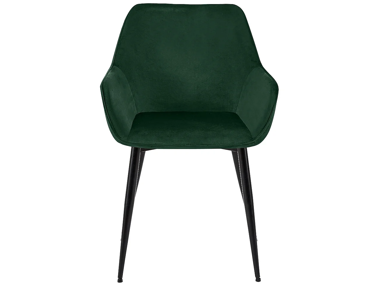 chaises avec accoudoirs - Velours - Vert - Luena