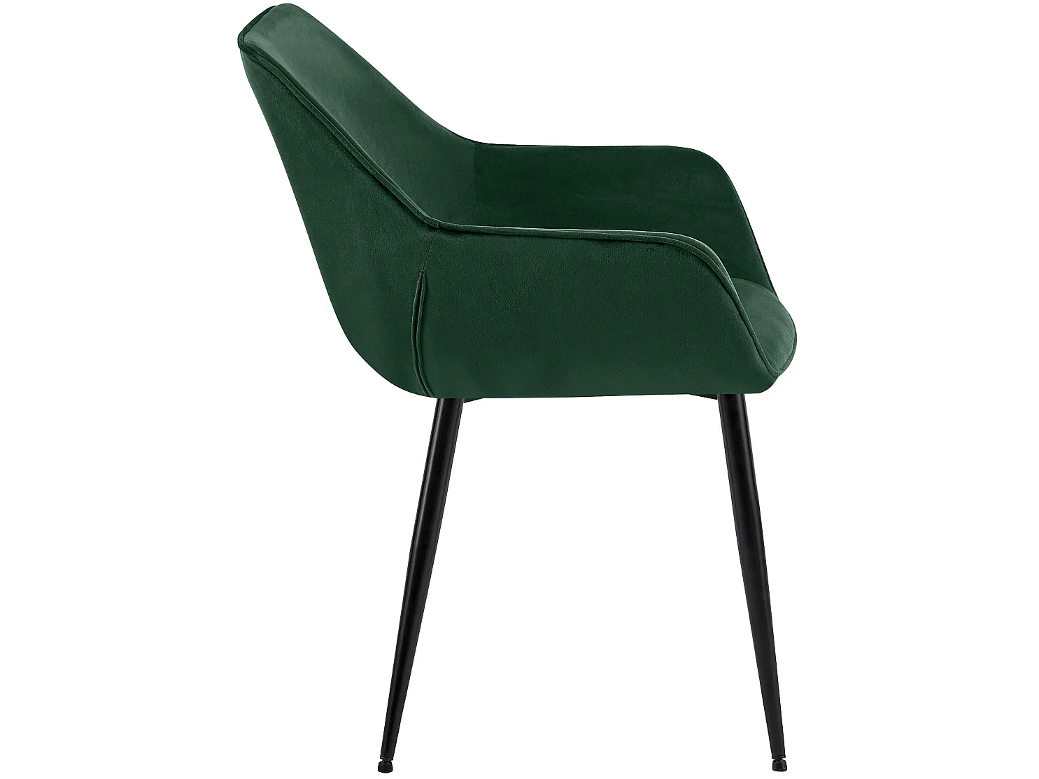 chaises avec accoudoirs - Velours - Vert - Luena