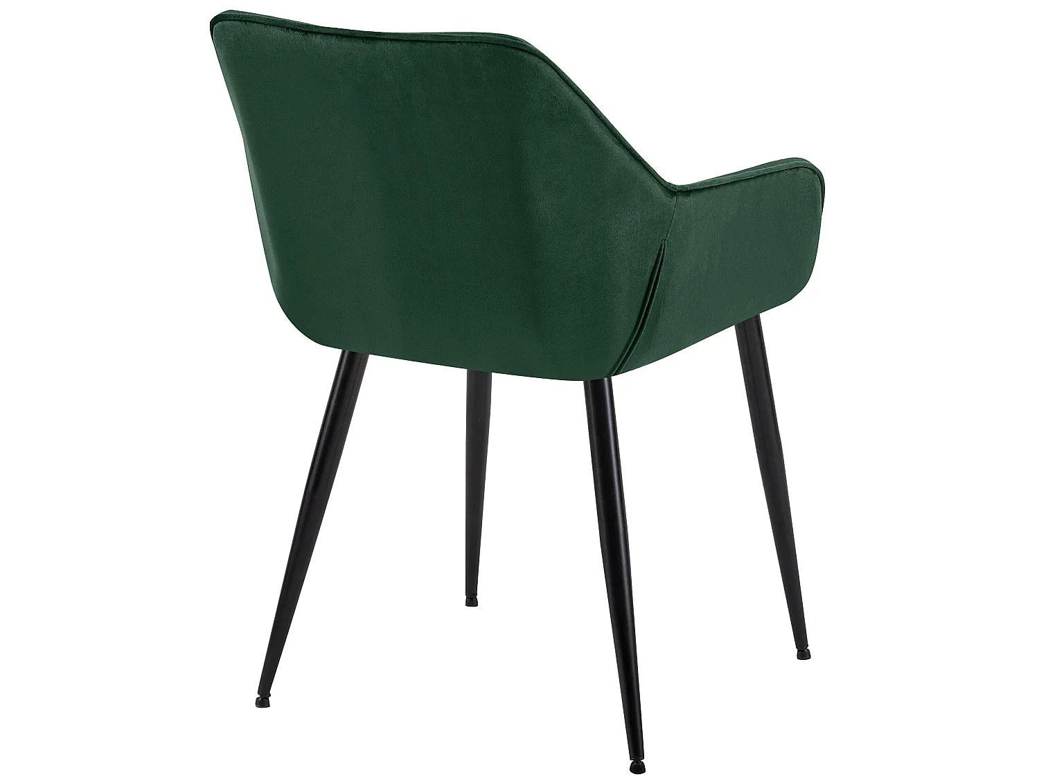 chaises avec accoudoirs - Velours - Vert - Luena