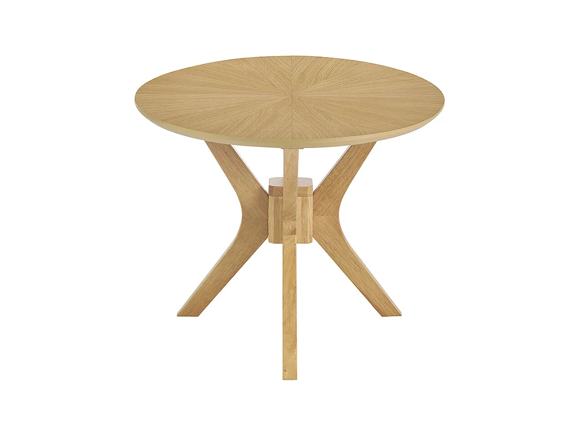 Table basse ovale bois clair chêne L90 cm DIELLI