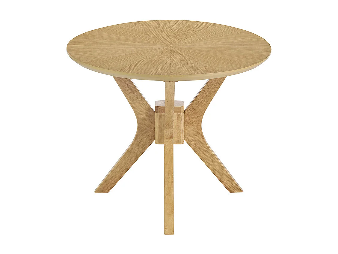 Table basse ovale bois clair chêne L90 cm DIELLI